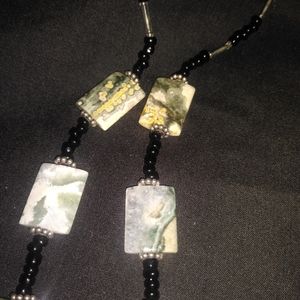 Moss Scottish agate necklace